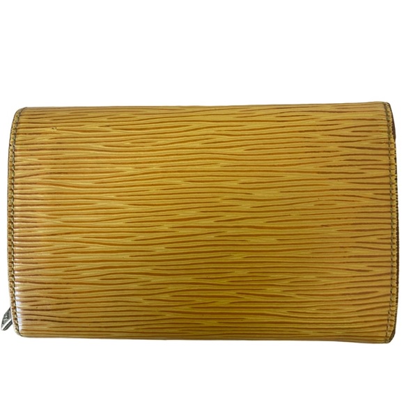 LOUIS VUITTON BILLETS TRESOR BIFOLD EPI LEATHER WALLET YELLOW - Picture 2 of 8